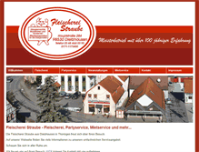 Tablet Screenshot of fleischerei-straube.com